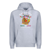 Heather Grey logo for rosys saon mexicano Premium Hoodie - CowhideDigitalArt