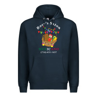 Navy logo for rosys saon mexicano Premium Hoodie - CowhideDigitalArt