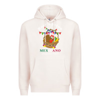 Pale Pink logo for rosys saon mexicano Premium Hoodie - CowhideDigitalArt