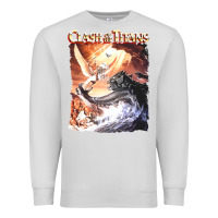 Dove Grey Clash of the Titans (Transparent) Premium Sweatshirt - ArtMosaic
