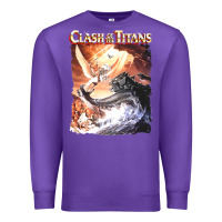 Purple Clash of the Titans (Transparent) Premium Sweatshirt - ArtMosaic