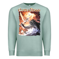 Seafoam Clash of the Titans (Transparent) Premium Sweatshirt - ArtMosaic