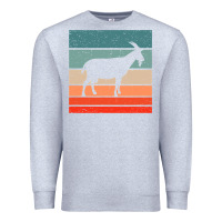 Heather Grey goat goats retro style vintage 140 goat lover Premium Sweatshirt - ArtMosaic