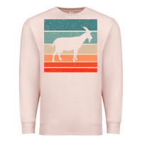 Pale Pink goat goats retro style vintage 140 goat lover Premium Sweatshirt - ArtMosaic