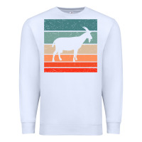 White goat goats retro style vintage 140 goat lover Premium Sweatshirt - ArtMosaic