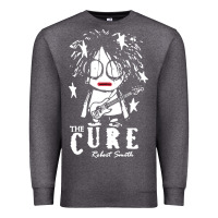 Charcoal Heather Limited Edition The-Cure-Robert-Smith Premium Sweatshirt - ArtMosaic
