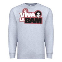 Heather Grey viva la bam Premium Sweatshirt - ArtMosaic