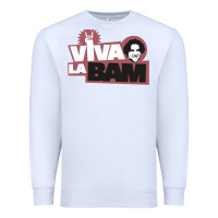 White viva la bam Premium Sweatshirt - ArtMosaic