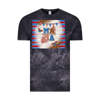 Cloud Black American mama Vintage Tee - TumblerDesignByShophia
