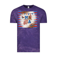 Cloud Purple American mama Vintage Tee - TumblerDesignByShophia