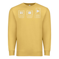 Antique Gold save manual pedal diagram stick shift car lover t shirt Premium Sweatshirt - ArtMosaic