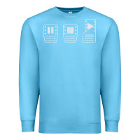 Ocean Blue save manual pedal diagram stick shift car lover t shirt Premium Sweatshirt - ArtMosaic