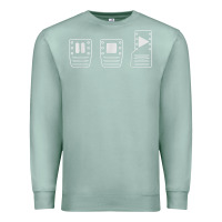 Seafoam save manual pedal diagram stick shift car lover t shirt Premium Sweatshirt - ArtMosaic