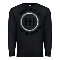 Black Happiness is Not Automatic..Save the manuals.. 3 Pedals Cars Lovers gi Premium Sweatshirt - ArtMosaic