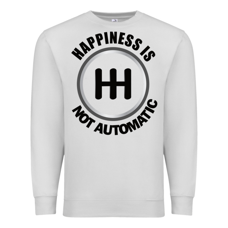 Happiness Is Not Automatic..save The Manuals.. 3 Pedals Cars Lovers Gi Premium Sweatshirt by ArtMosaic | Teevron