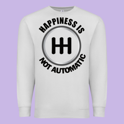 Happiness Is Not Automatic..save The Manuals.. 3 Pedals Cars Lovers Gi Premium Sweatshirt Designed By Artmosaic