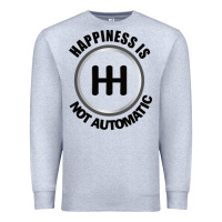 Heather Grey Happiness is Not Automatic..Save the manuals.. 3 Pedals Cars Lovers gi Premium Sweatshirt - ArtMosaic