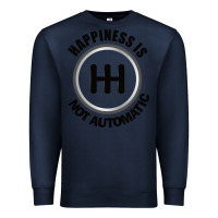 Navy Happiness is Not Automatic..Save the manuals.. 3 Pedals Cars Lovers gi Premium Sweatshirt - ArtMosaic