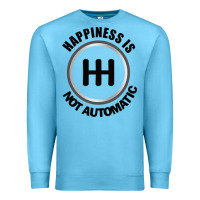 Ocean Blue Happiness is Not Automatic..Save the manuals.. 3 Pedals Cars Lovers gi Premium Sweatshirt - ArtMosaic