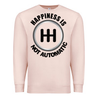 Pale Pink Happiness is Not Automatic..Save the manuals.. 3 Pedals Cars Lovers gi Premium Sweatshirt - ArtMosaic