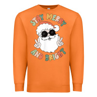 Carrot funny groovy stay merry and bright christmas santa claus t shirt Premium Sweatshirt - ArtMosaic