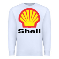 White Copy of shell gasoline Premium Sweatshirt - ArtMosaic