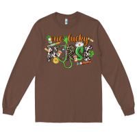 Chestnut One lucky Nurse St. Patrick's Day Long Sleeve Tee - CowGirlArtShop