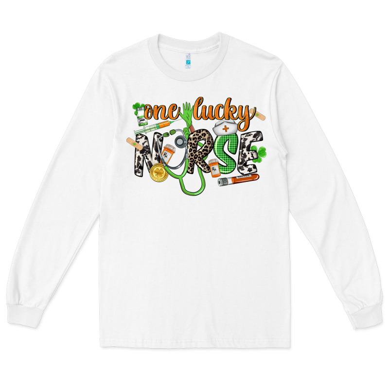 One Lucky Nurse St. Patrick's Day Long Sleeve Tee by CowGirlArtShop | Teevron