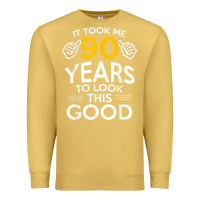 Antique Gold 90th Birthday Gift Took Me 90 Years 90 Year Old Premium Sweatshirt - trangStudio