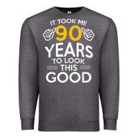 Charcoal Heather 90th Birthday Gift Took Me 90 Years 90 Year Old Premium Sweatshirt - trangStudio