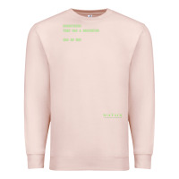 Pale Pink The Matrix Everything Has A Beginning Green Font Premium Sweatshirt - ArtMosaic