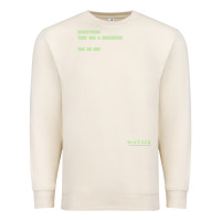 Sandshell The Matrix Everything Has A Beginning Green Font Premium Sweatshirt - ArtMosaic