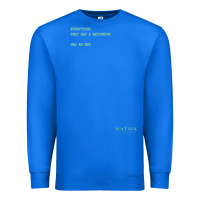 True Royal The Matrix Everything Has A Beginning Green Font Premium Sweatshirt - ArtMosaic
