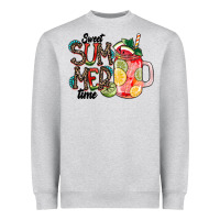 Heather Grey Sweet Summer Time Heavyweight Sweatshirt - CowhideDigitalArt