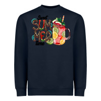 Navy Sweet Summer Time Heavyweight Sweatshirt - CowhideDigitalArt