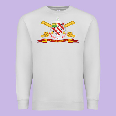 8th Field Artillery W Br   Ribbon 8th Field Artillery W Br Ribbon Premium Sweatshirt Designed By Artmosaic