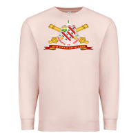 Pale Pink 8th field artillery w br   ribbon 8th field artillery w br ribbon Premium Sweatshirt - ArtMosaic