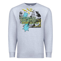 Heather Grey switchfoot merch Premium Sweatshirt - ArtMosaic