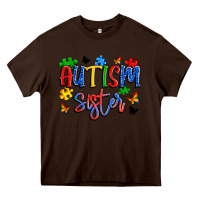 Chocolate Brown autism sister Heavy Core Tee - Artiststas