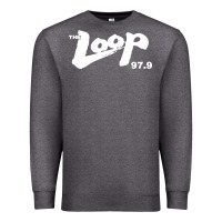 Charcoal Heather The Loop 97.9 Illinois Radio Premium Sweatshirt - ArtMosaic