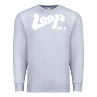 Heather Grey The Loop 97.9 Illinois Radio Premium Sweatshirt - ArtMosaic