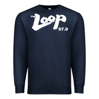 Navy The Loop 97.9 Illinois Radio Premium Sweatshirt - ArtMosaic