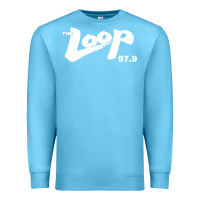 Ocean Blue The Loop 97.9 Illinois Radio Premium Sweatshirt - ArtMosaic
