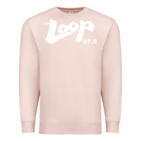 Pale Pink The Loop 97.9 Illinois Radio Premium Sweatshirt - ArtMosaic
