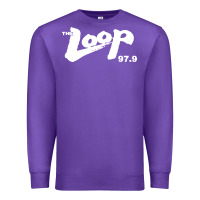 Purple The Loop 97.9 Illinois Radio Premium Sweatshirt - ArtMosaic