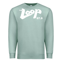 Seafoam The Loop 97.9 Illinois Radio Premium Sweatshirt - ArtMosaic