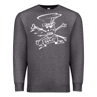 Charcoal Heather slash Premium Sweatshirt - ArtMosaic