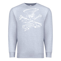 Heather Grey slash Premium Sweatshirt - ArtMosaic