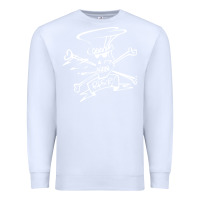 White slash Premium Sweatshirt - ArtMosaic