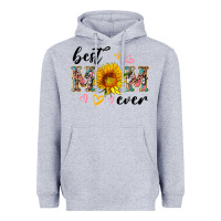 Heather Grey best mom ever with sunflower Heavyweight Hoodie - Artiststas